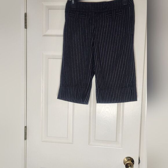 Navy Striped Kids Shorts - Picture 1 of 8